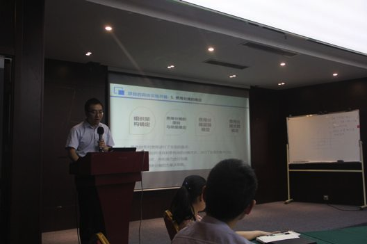 项目执行经理企管部李春光总监从“回顾篇”、“感悟篇”、“展望篇”对项目进行了系统、整体、立体的总结报告